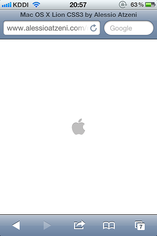 Mac OS X Lion CSS3
