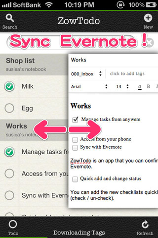 ZowTodo for Evernote