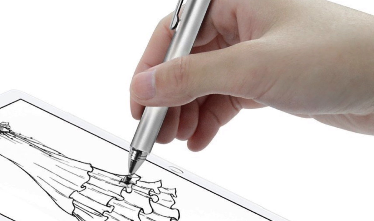 プリンストン 透明ディスク搭載タッチペン ブラック PSA-TP6EBK